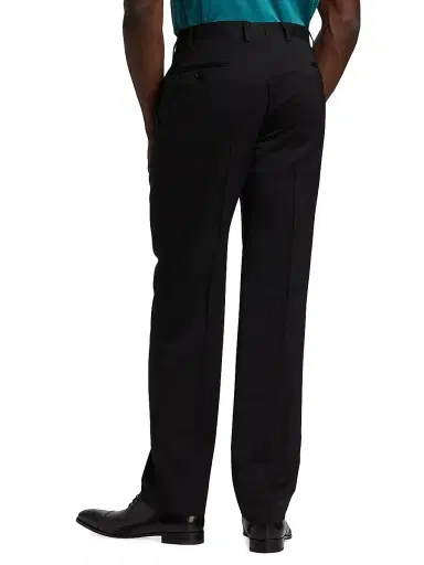 Giorgio Armani Men's Tapered Wool Trousers - Black - Size 42 | Thumbnail 5 Giorgio Armani Men's Tapered Wool Trousers - Black - Size 42 | Thumbnail 5