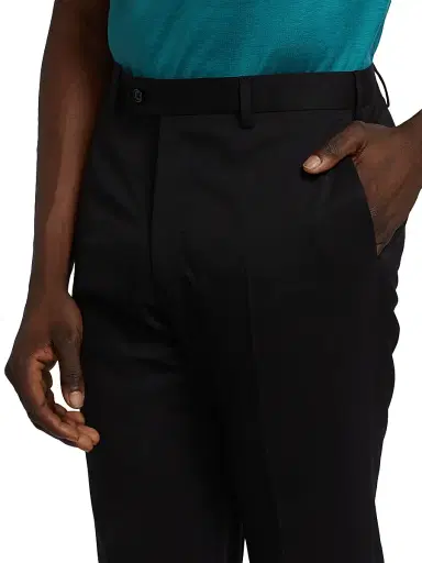 Giorgio Armani Men's Tapered Wool Trousers - Black - Size 42 | Thumbnail 6 Giorgio Armani Men's Tapered Wool Trousers - Black - Size 42 | Thumbnail 6