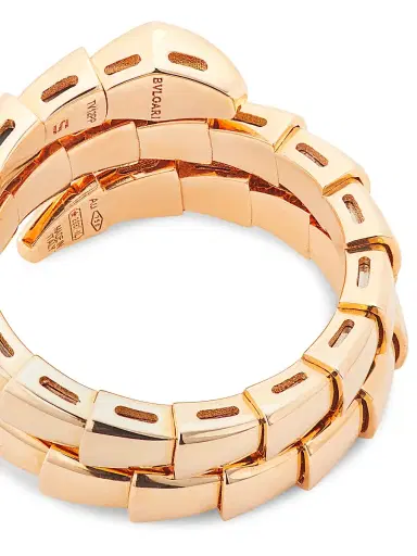 BVLGARI Women's Serpenti Viper 18K Rose Gold & Diamond 2-Coil Ring - Rose Gold | Thumbnail 3 BVLGARI Women's Serpenti Viper 18K Rose Gold & Diamond 2-Coil Ring - Rose Gold | Thumbnail 3
