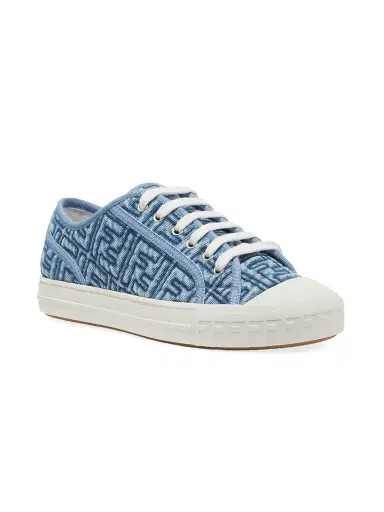 Fendi Women's Domino Low-Top Sneakers - Blue | Thumbnail 1 Fendi Women's Domino Low-Top Sneakers - Blue | Thumbnail 1