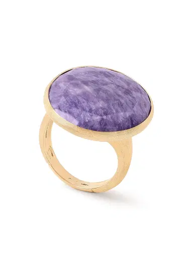 Marco Bicego Women's Lunaria Color 18K Yellow Gold & Charoite Cocktail Ring - Charoite | Thumbnail 1