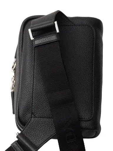 Prada Men's Leather Shoulder Bag - Black | Thumbnail 4