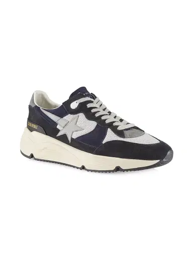 Golden Goose Men's Running Sole Low-Top Sneakers - Silver Blue Grey - Size 12 | Thumbnail 2 Golden Goose Men's Running Sole Low-Top Sneakers - Silver Blue Grey - Size 12 | Thumbnail 2