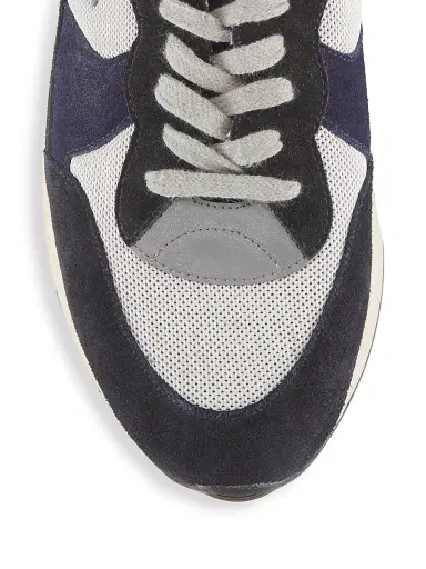 Golden Goose Men's Running Sole Low-Top Sneakers - Silver Blue Grey - Size 12 | Thumbnail 4 Golden Goose Men's Running Sole Low-Top Sneakers - Silver Blue Grey - Size 12 | Thumbnail 4