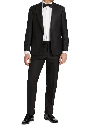 Giorgio Armani Men's Wool 2-Piece Tuxedo | Thumbnail 3 Giorgio Armani Men's Wool 2-Piece Tuxedo | Thumbnail 3