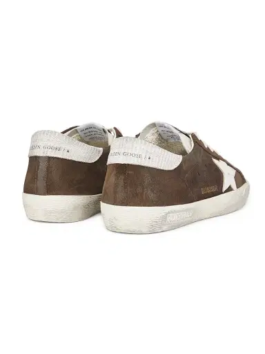 Golden Goose Men's Super-Star Classic Leather Sneakers - Brown White | Thumbnail 3