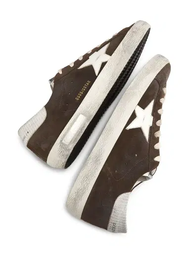 Golden Goose Men's Super-Star Classic Leather Sneakers - Brown White | Thumbnail 5