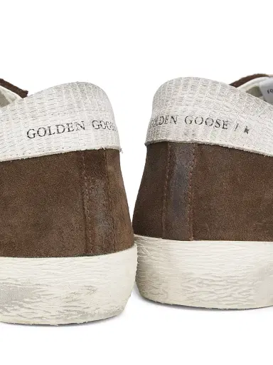 Golden Goose Men's Super-Star Classic Leather Sneakers - Brown White | Thumbnail 6