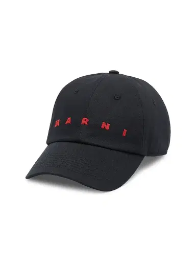 Marni Men's Logo-Embroidered Baseball Cap - Black | Thumbnail 1