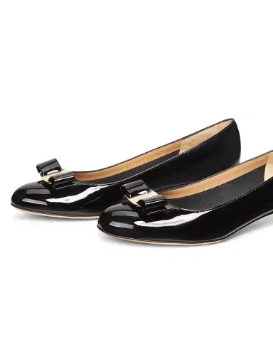 Ferragamo Women's Vara 45MM Patent Leather Pumps - Black - Size 11 | Thumbnail 2 Ferragamo Women's Vara 45MM Patent Leather Pumps - Black - Size 11 | Thumbnail 2