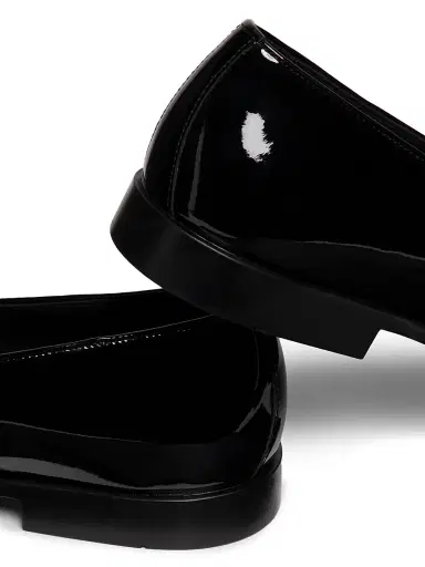 Ferragamo Men's Desio Patent Leather Loafers - Nero - Size 11 | Thumbnail 5 Ferragamo Men's Desio Patent Leather Loafers - Nero - Size 11 | Thumbnail 5