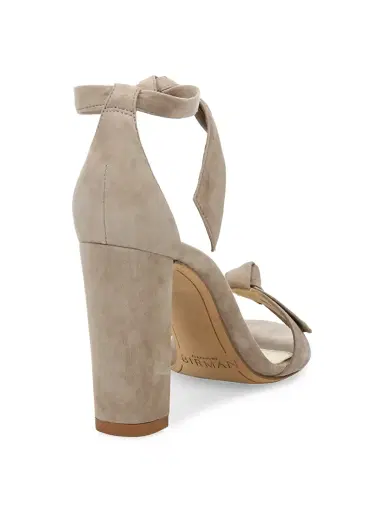 Alexandre Birman Women's Clarita Bow Suede Sandals - Cameo - Size 12 | Thumbnail 3 Alexandre Birman Women's Clarita Bow Suede Sandals - Cameo - Size 12 | Thumbnail 3