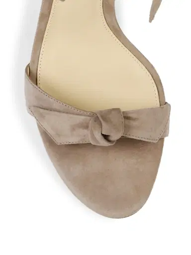 Alexandre Birman Women's Clarita Bow Suede Sandals - Cameo - Size 12 | Thumbnail 4 Alexandre Birman Women's Clarita Bow Suede Sandals - Cameo - Size 12 | Thumbnail 4