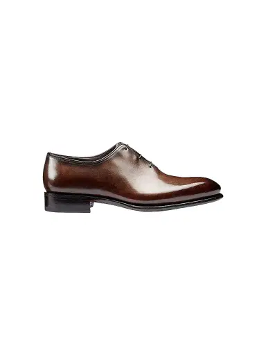 Santoni Men's Polished Leather Wholecut Oxfords | Thumbnail 1