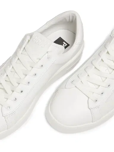 Golden Goose Men's Pure New Leather Sneakers - Optic White | Thumbnail 4 Golden Goose Men's Pure New Leather Sneakers - Optic White | Thumbnail 4