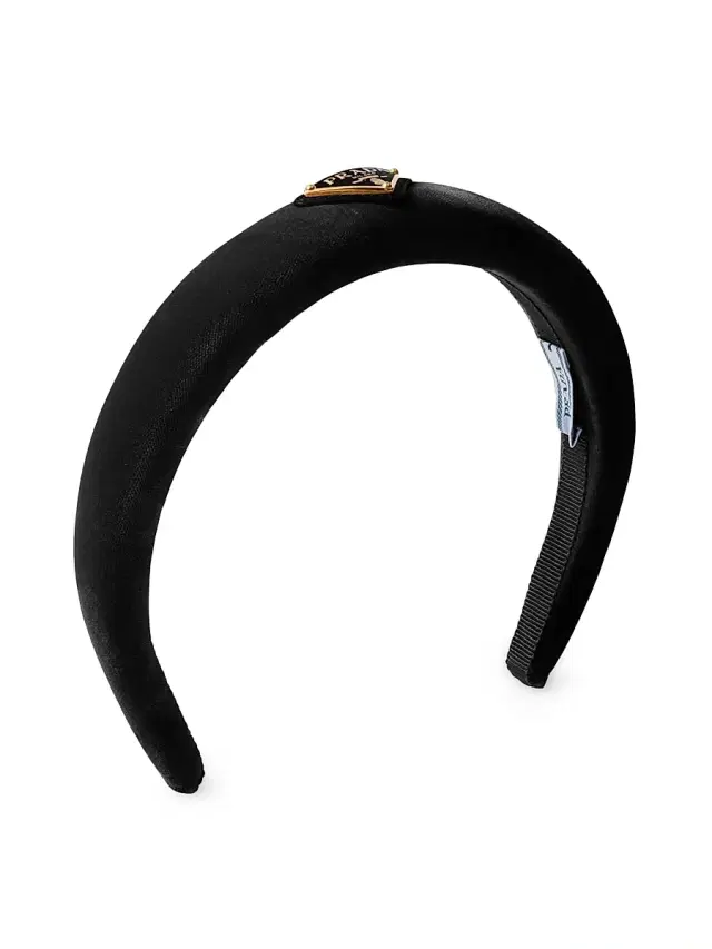 Prada Women's Velvet Headband - Black