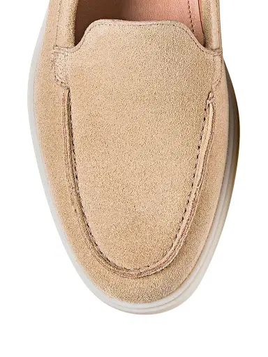 Santoni Women's Yaltamoc Suede Loafers | Thumbnail 4 Santoni Women's Yaltamoc Suede Loafers | Thumbnail 4
