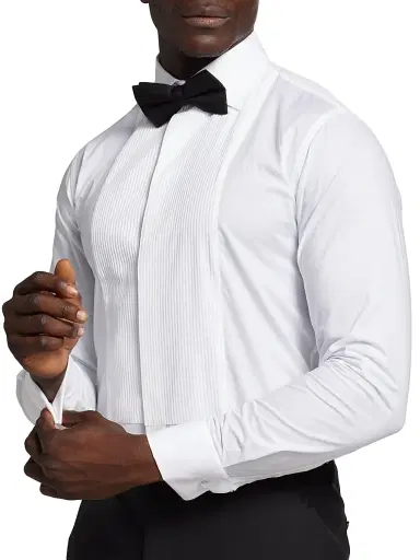 Giorgio Armani Men's Tuxedo Shirt - Fancy White - Size 17 | Thumbnail 6 Giorgio Armani Men's Tuxedo Shirt - Fancy White - Size 17 | Thumbnail 6
