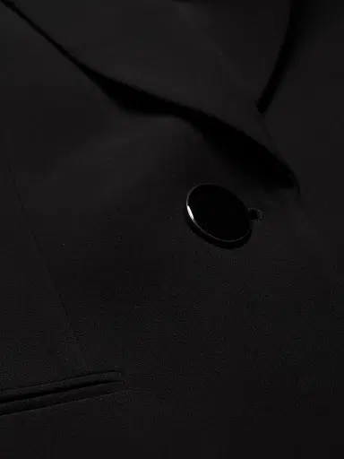 Giorgio Armani Women's Silk Button-Front Blazer | Thumbnail 7 Giorgio Armani Women's Silk Button-Front Blazer | Thumbnail 7