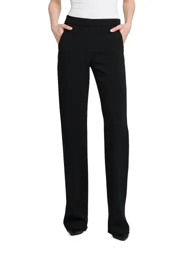 Giorgio Armani Women's Silk Slim-Leg Pants - Black - Size 0 | Thumbnail 2 Giorgio Armani Women's Silk Slim-Leg Pants - Black - Size 0 | Thumbnail 2