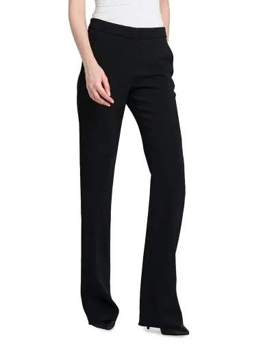 Giorgio Armani Women's Silk Slim-Leg Pants - Black - Size 0 | Thumbnail 3 Giorgio Armani Women's Silk Slim-Leg Pants - Black - Size 0 | Thumbnail 3