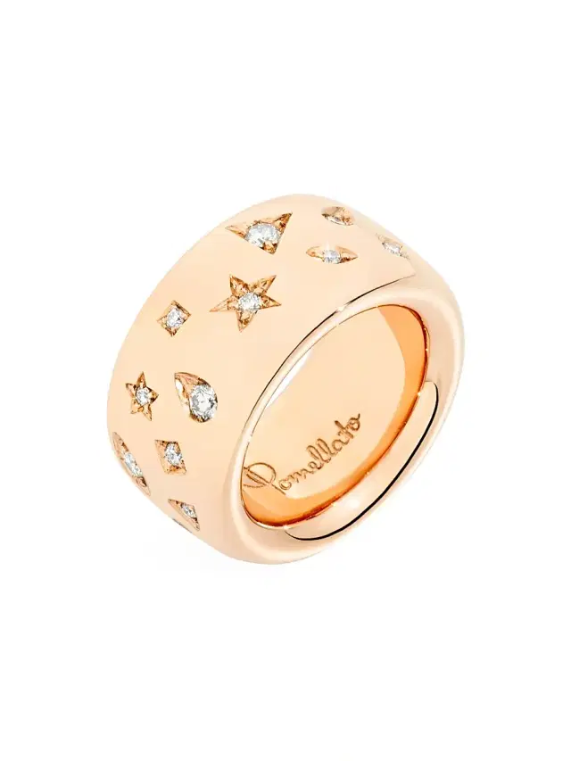 Women's Iconica 18K Rose Gold & Diamond Ring - Rose Gold