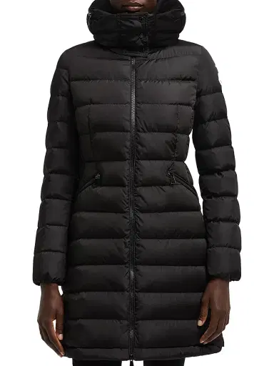 Moncler Women's Flammette Fitted Long Down Coat - Black - Size XXL | Thumbnail 2 Moncler Women's Flammette Fitted Long Down Coat - Black - Size XXL | Thumbnail 2