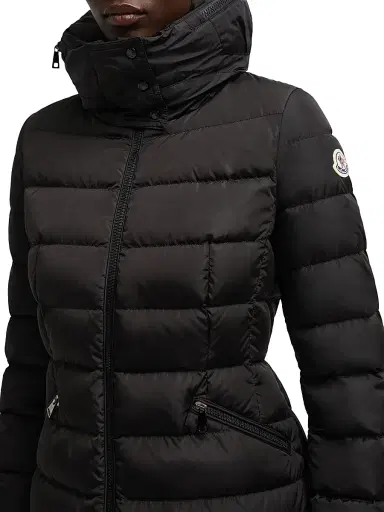 Moncler Women's Flammette Fitted Long Down Coat - Black - Size XXL | Thumbnail 4 Moncler Women's Flammette Fitted Long Down Coat - Black - Size XXL | Thumbnail 4