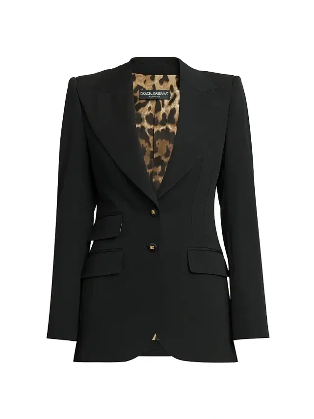 Dolce & Gabbana Women's Single-Breasted Wool-Blend Jacket - Nero