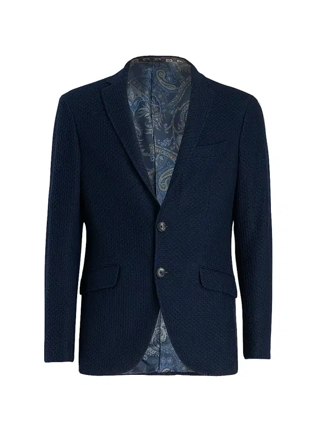 Etro Men's Core Jersey Jacket - Navy