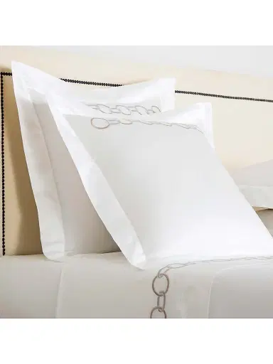 Frette Links Embroidery 300 Thread Count Sham | Thumbnail 3