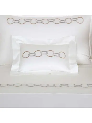 Frette Links Embroidery 300 Thread Count Sham | Thumbnail 4