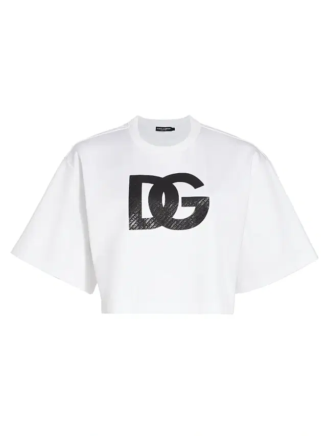 Women's Crop Logo T-Shirt - White