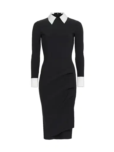 Chiara Boni La Petite Robe Women's Ferflo Bic Collared Cocktail Dress | Thumbnail 1