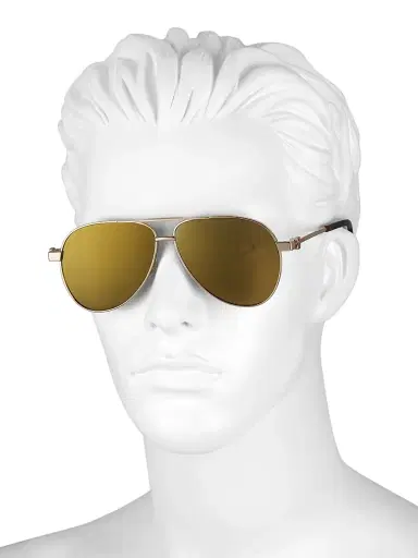 Off-White Men's Ruston 57MM Aviator Sunglasses - Gold Mirror | Thumbnail 4 Off-White Men's Ruston 57MM Aviator Sunglasses - Gold Mirror | Thumbnail 4