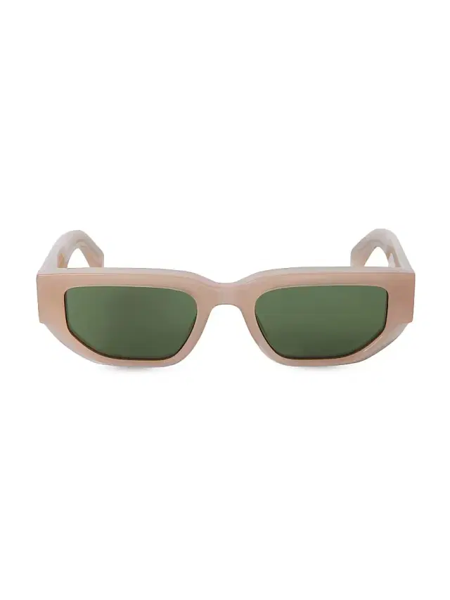 Off-White Women's Greeley 54MM Geometric Sunglasses - Beige Green