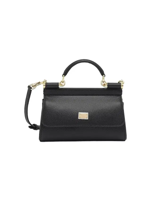 Dolce & Gabbana Women's  Sicily Leather Handbag - Black