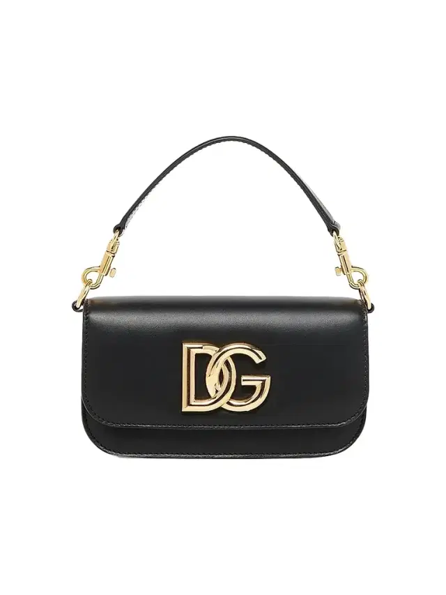 Dolce & Gabbana Women's 3.5 DG Leather Top-Handle Bag - Black