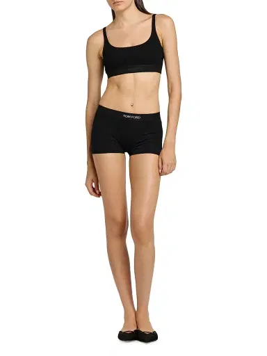 Tom Ford Women's Modal Signature Boxers - Black - Size XXS | Thumbnail 2