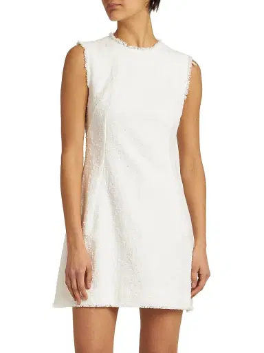 Dolce & Gabbana Women's Rachel Cotton A-Line Minidress - Bianco Ottico | Thumbnail 3