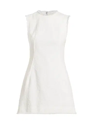 Dolce & Gabbana Women's Rachel Cotton A-Line Minidress - Bianco Ottico | Thumbnail 1