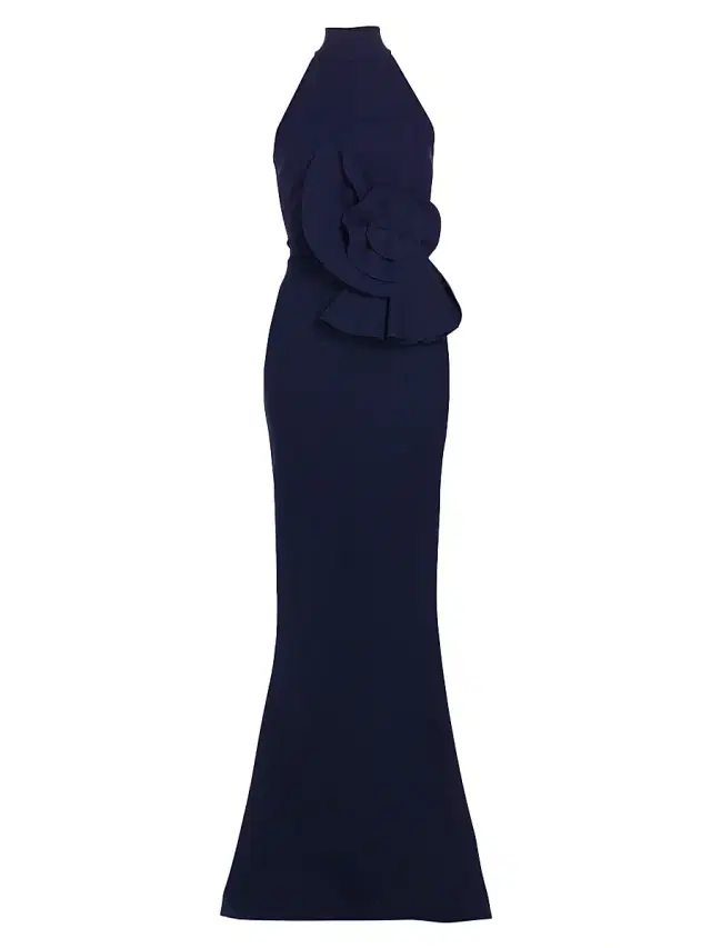 Chiara Boni La Petite Robe Women's Hebana Halter Rosette Gown