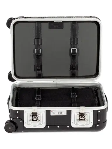FPM Men's Bank Collection Spinner 55 21" Carry-On Suitcase - Black | Thumbnail 3 FPM Men's Bank Collection Spinner 55 21" Carry-On Suitcase - Black | Thumbnail 3