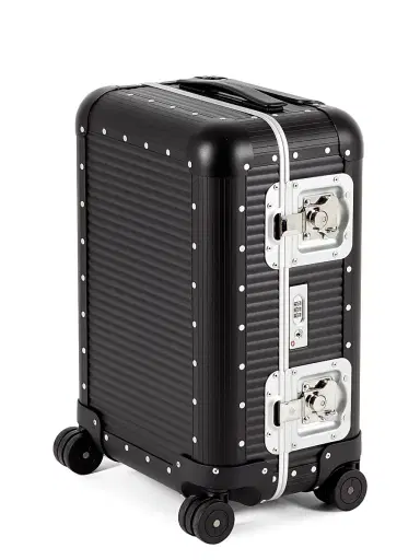FPM Men's Bank Collection Spinner 55 21" Carry-On Suitcase - Black | Thumbnail 1 FPM Men's Bank Collection Spinner 55 21" Carry-On Suitcase - Black | Thumbnail 1