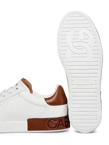 Dolce & Gabbana Men's Portofino Leather Sneakers | Thumbnail 6 Dolce & Gabbana Men's Portofino Leather Sneakers | Thumbnail 6