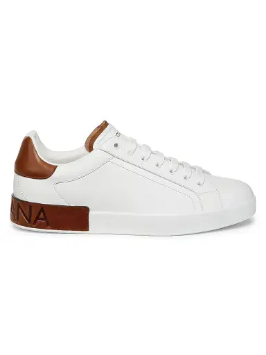 Dolce & Gabbana Men's Portofino Leather Sneakers | Thumbnail 1 Dolce & Gabbana Men's Portofino Leather Sneakers | Thumbnail 1