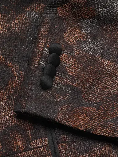 Pal Zileri Men's Novel Smoking Jacket - Bronze | Thumbnail 6