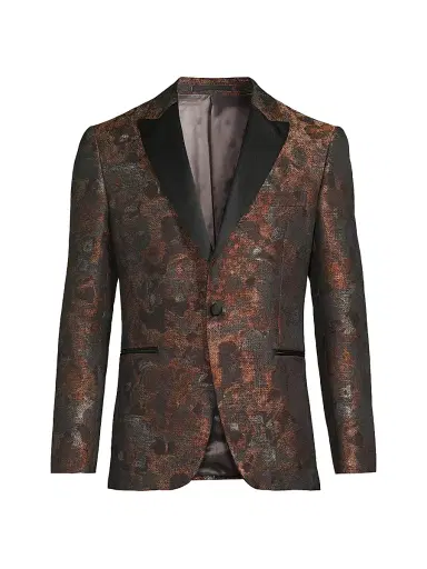 Pal Zileri Men's Novel Smoking Jacket - Bronze | Thumbnail 1