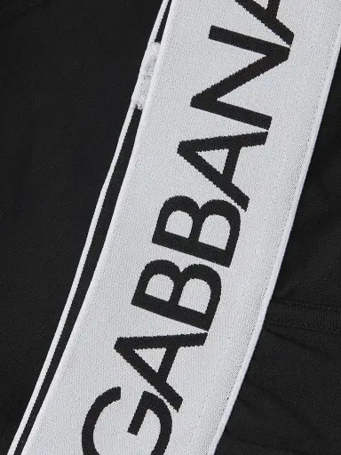 Dolce & Gabbana Men's Stretch Logo Boxer Briefs - Black - Size Large | Thumbnail 6