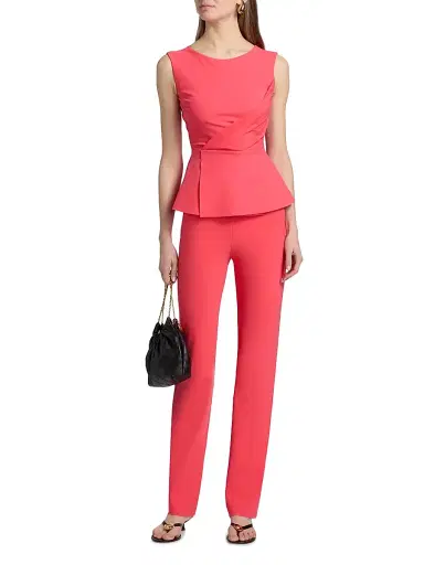 Chiara Boni La Petite Robe Women's Venusette Wide-Leg Pants | Thumbnail 2 Chiara Boni La Petite Robe Women's Venusette Wide-Leg Pants | Thumbnail 2